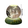 Katutude Crystal Ball Night Light Flowers 3D Rose Tulip Carved Crystal Ball Table Lamp USB LED Night Light Cute Cat Figurine Crystal Ball Bedroom Decorations Birthday Gift for Kids Adults (Dia 6cm) view 4