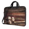 15.6 inch Laptop Tote Bag Men Women Baseball on Wooden Shoulder Laptop Sleeve Briefcase Messenger Computer Bag view 1