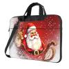 14 inch Laptop Tote Bag Men Women Christmas Santa Claus Shoulder Laptop Sleeve Briefcase Messenger Computer Bag view 1