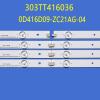 UFDIPLMY 4PCS LED Backlight Strip 9 Lamp Compatible with FLTV-42K11 0D416D09-ZC21AG-04 303TT416036 0DT-41.6(GJM)-0D30 United LED42HS27 3V/LED view 3