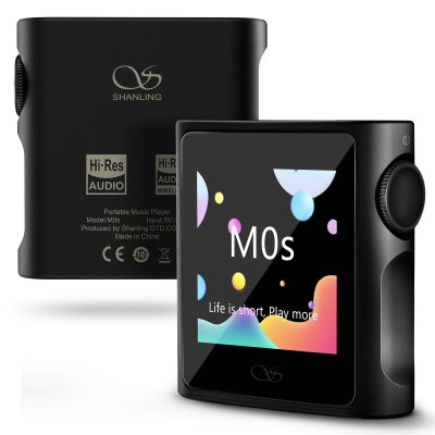 SHANLING M0s MP3 Player with Bluetooth 5.0 Hi-Fi Lossless Sound Music Player Portable Digital Audio Player 1.54 HD Touch Lasts 10 Hours 3.5mm/Type-C Jack(Without SD Card)