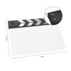 Andoer Acrylic Clapboard, Film Clapboard, Film Director's Board, Action Scene Cut, Clapboard Board, Whiteboard Film, Dry Erase, Type 5, White/Dark Grey Heather view 2