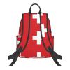 NOUZU Swiss Flag Print Laptop Backpack For Women Men Casual Daypack Bookbag For Work Business Outdoor Travel, Black, SB-122 view 3