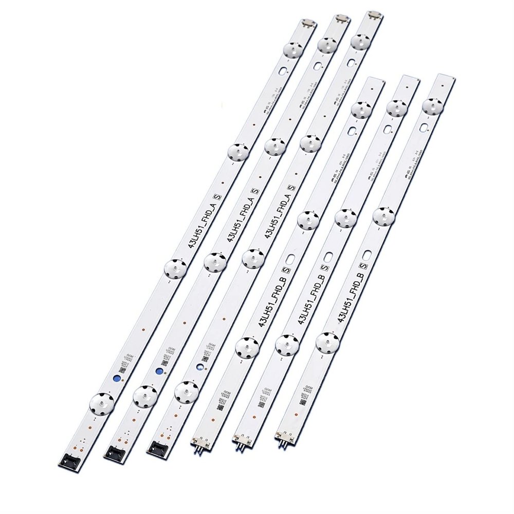 UFDIPLMY LED Backlight Strip(6) Compatible with 43LF510V 43LF5100 43LH5100 43LH590 43LJ515V 43LH520V 43LH511T 43LH570V LF51_FHD_A B 43LH51_FHD_A B
