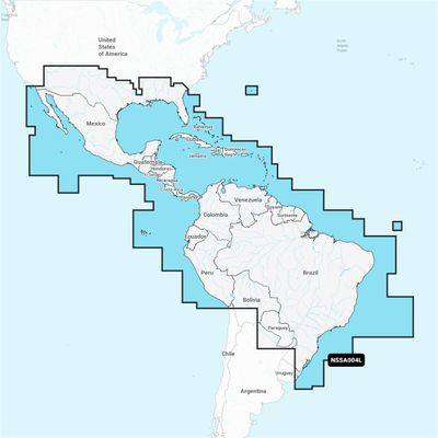 Part Synergy Marine Cartography Mexico Caribbean-Brazil Garmin Chart Plotters/Sonar SD/Micro-SD Card W/Auto Guidance Technology
