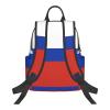 NOUZU Russian Flag Print Laptop Backpack For Women Men Casual Daypack Bookbag For Work Business Outdoor Travel, Black, SB-122 view 3
