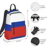 NOUZU Russian Flag Print Laptop Backpack For Women Men Casual Daypack Bookbag For Work Business Outdoor Travel, Black, SB-122 view 4