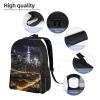 JHLMN Backpack New York Night Travel Casual Laptop Backpack Waterproof Hiking Daypack For Men Women view 3