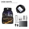 JHLMN Backpack New York Night Travel Casual Laptop Backpack Waterproof Hiking Daypack For Men Women view 4