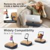 ERGONOV Lap Cozy Kindle Pillow Stand for Bed with Adjustable Arm, 360 Tablet Holder, Fits 4.7"-13" Kindle, iPad, Phone, Lap Desk for Hands Free Reading in Bed, Couch, Sofa,Gray view 2