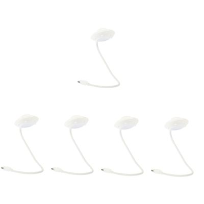 Amosfun 5pcs USB Light Table Lamp Rechargeable Led Reading Lamp Night Light for Boys and Girls