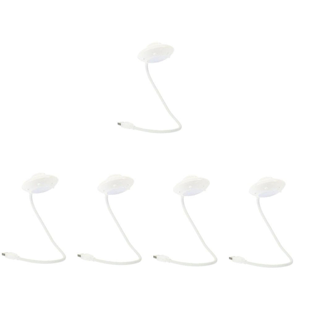 Amosfun 5pcs USB Light Table Lamp Rechargeable Led Reading Lamp Night Light for Boys and Girls