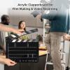 Andoer Acrylic Clapboard, Film Clapboard, Film Director's Board, Action Scene Cut, Clapboard Board, Whiteboard Film, Dry Erase, Type 4, Black view 2