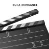 Andoer Acrylic Clapboard, Film Clapboard, Film Director's Board, Action Scene Cut, Clapboard Board, Whiteboard Film, Dry Erase, Type 4, Black view 4