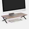 Anji Mountain Monitor Stand - Desktop Organizer & Laptop Riser, Ergonomic Monitor Riser, Space-Saving Monitor Stand for Desk, Durable Construction, Easy Assembly, Ideal for Home & Office,Biscotti view 1