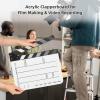 Andoer Acrylic Clapboard, Film Clapboard, Film Director's Board, Action Scene Cut, Clapboard Board, Whiteboard Film, Dry Erase, type 4, White/Dark Grey Heather view 2