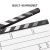 Andoer Acrylic Clapboard, Film Clapboard, Film Director's Board, Action Scene Cut, Clapboard Board, Whiteboard Film, Dry Erase, type 4, White/Dark Grey Heather view 3