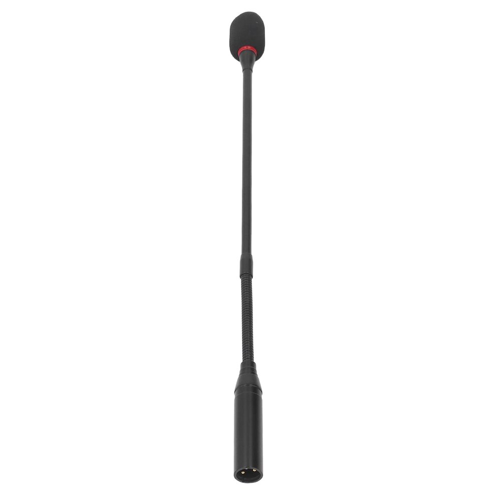 Denash Condenser Microphone,17.7in Flexible Noise Reduction Mic,Plug in Microphone with Power Indicator for Meeting