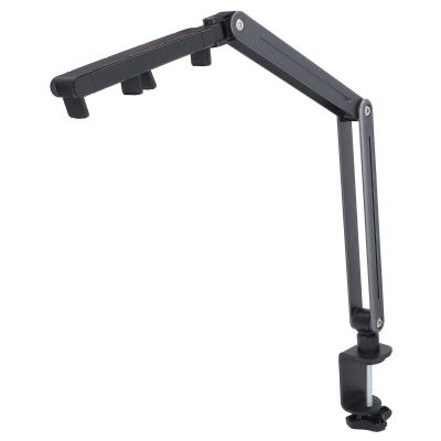 ANGGREK Tablet Stand Holder, 360 Degree Rotation Foldable Arm Mount Holder with Adjustable Design for Phones Tablets, Wide Compatibility, Stable and Convenient, Suitable for Most Tables