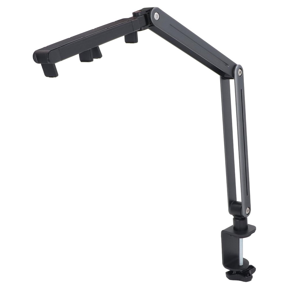 ANGGREK Tablet Stand Holder, 360 Degree Rotation Foldable Arm Mount Holder with Adjustable Design for Phones Tablets, Wide Compatibility, Stable and Convenient, Suitable for Most Tables