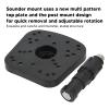FLEXMAN Universal Fish Finder Mount Base, 0368 Adjustable Rotation Fishfinder Mount, Sounder Mount for Marine Electronics view 2