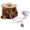 LALAFINA Tree Stump Led Light Base Usb Powered Crystal Ball Stand 3.54X2.75X2.36 Inch Night Light Holder for Home Office Desk Decoration view 1