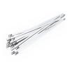 100Pcs 304 Stainless Steel Cable Ties Width 7.9mm Heavy Duty Self-Locking Multi-Purpose Metal Exhaust Wrap 100/200/300/500/550mm(Color:7.9mm x 450mm) view 1
