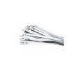 100Pcs 304 Stainless Steel Cable Ties Heavy Duty Self-Locking Multi-Purpose Metal Exhaust Wrap(Color:4.6mm x 550mm) view 1
