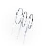 100Pcs 304 Stainless Steel Cable Ties Width 7.9mm Heavy Duty Self-Locking Multi-Purpose Metal Exhaust Wrap 100/200/300/500/550mm(Color:7.9mm x 250mm) view 1
