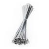 100Pcs 304 Stainless Steel Cable Ties Width 10mm Heavy Duty Self-Locking Multi-Purpose Metal Exhaust Wrap 200/300/500/400mm(Color:10mm x 500mm) view 3