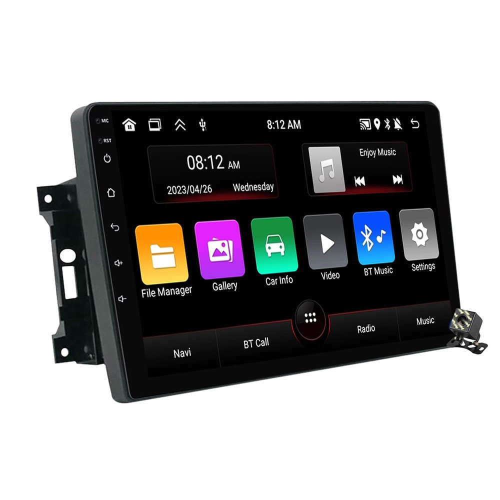 10" Car Radio CarPlay/Android Auto for Jeep Wrangler Rubicon 2008-2010 Android 12 Car Stereo Multimedia Player GPS FM RDS DSP Bluetooth SWC WiFi+Backup Camera,M95s/2+32g
