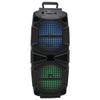 Technical Pro Set of 2, 400-Watt Each Portable Rechargeable Bluetooth Speaker with TWS Dual 8" Colorful LED Woofers, USB Mode, SD Card, FM Radio, Mic Input for Perfect On-The-Go Karaoke, Party Nights view 2