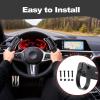 Tomotato Universal Wireless Steering Wheel Control - Compatible with Car DVD/Radio/Navigation Systems, Plug & Play Remote Button(Black) view 4
