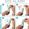 Ivation Personal Rechargeable SOS Alarm, Pocket Size Loud 130dB Sound Safety Siren & LED Panic Strobe Light with Carabiner Keychain Clip for Women, Children & Seniors, Green view 2