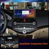 AZUIQIMENG 12.3 Inch Multifunctional Car Screen for Honda Accord 8th (2008-2013),Android Car Radio Stereo,Touch Screen Auto Navigation System with Carplay GPS WiFi Bluetooth FM Mirror Link(Size:8+128 view 2