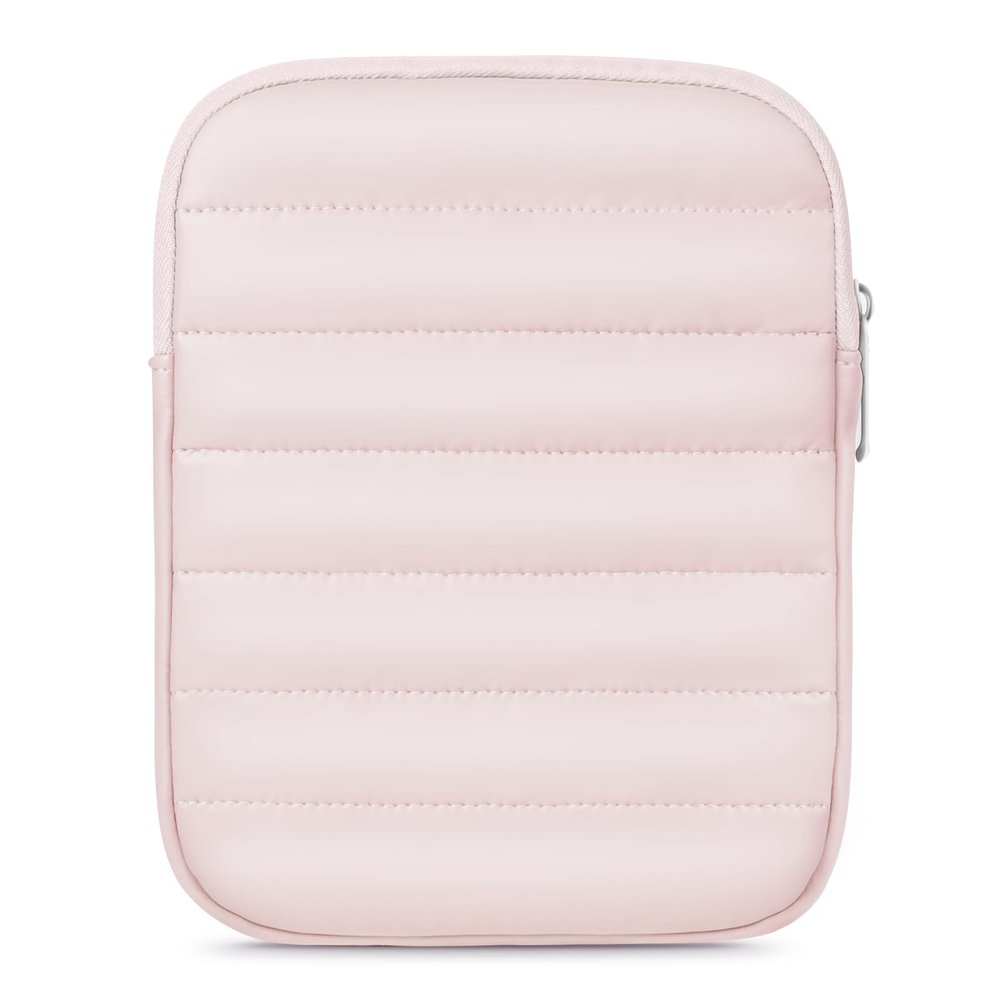 Clezolraa 6-7 Inch Puffy Sleeve Case for 7" Kindle Paperwhite 12th Gen/Colorsoft 2024, 6.8" Kindle Paperwhite 11th Gen, 6" Kindle 11th Gen 2024/2022, Oasis, Protective Pouch Bag, Rose Gold