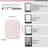 Clezolraa 6-7 Inch Puffy Sleeve Case for 7" Kindle Paperwhite 12th Gen/Colorsoft 2024, 6.8" Kindle Paperwhite 11th Gen, 6" Kindle 11th Gen 2024/2022, Oasis, Protective Pouch Bag, Rose Gold view 2