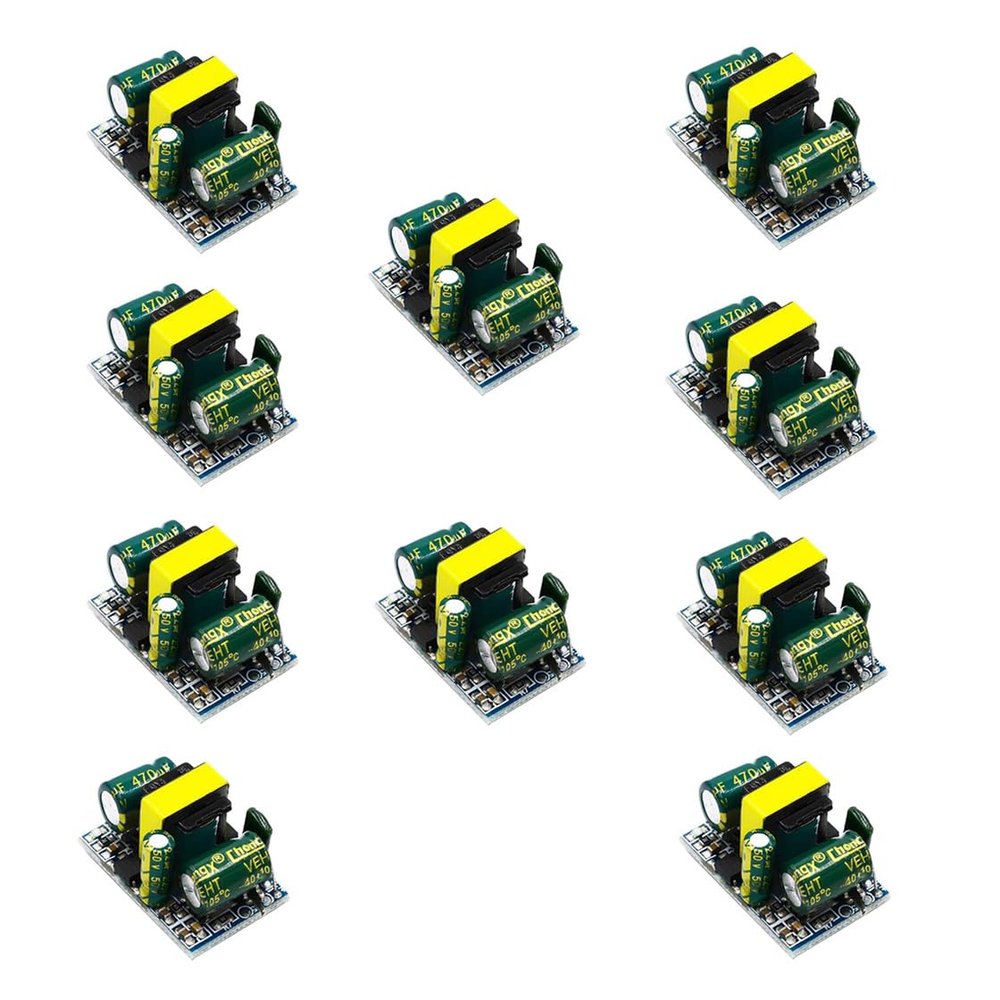 10PCS AC DC Converter Module AC 110V 120V 220V 230V to DC 5V 700mA Isolated Switching Power Supply Buck Down Converter (12V 450mA 5.4W)