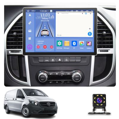 AZUIQIMENG NEW 13.3 inch Multifunctional Car Screen for Mercedes-Benz Vito/Viano 2016-2023,Android Car Radio Stereo,Touch Screen Auto Navigation System with Carplay GPS WiFi Bluetooth FM Mirror Link(S