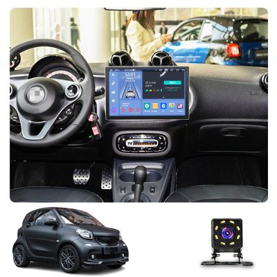 AZUIQIMENG NEW 13.3 inch Multifunctional Car Screen for Mercedes-Benz Smart (2015-2018),Android Car Radio Stereo,Touch Screen Auto Navigation System with Carplay GPS WiFi Bluetooth FM Mirror Link(Size