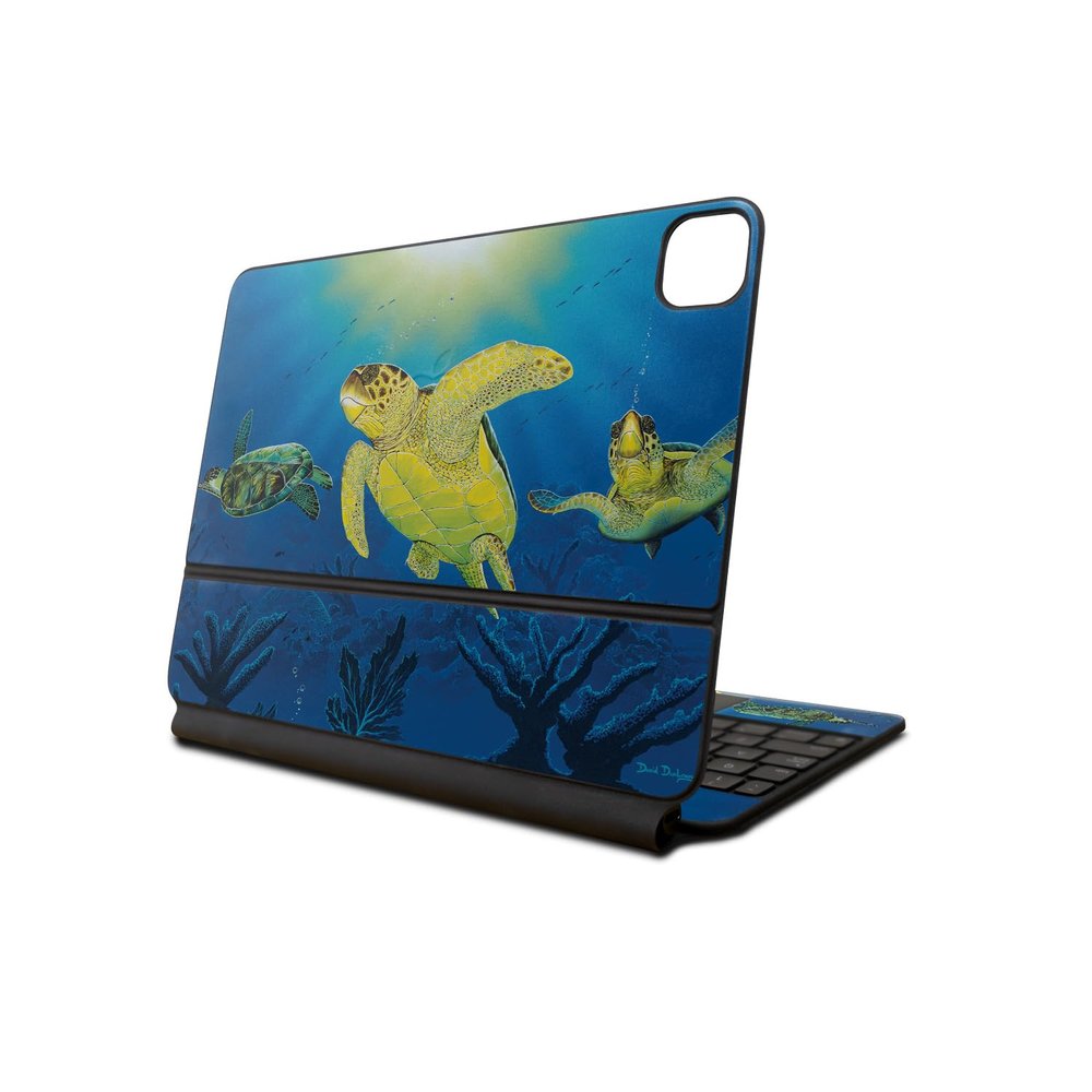 Skin Compatible with Apple Magic Keyboard for iPad Pro 13inch (M4) 2024 - Turtle Dreams - Premium 3M Vinyl Protective Wrap Decal Cover - Easy to Apply | Crafted in The USA by MightySkins
