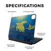 Skin Compatible with Apple Magic Keyboard for iPad Pro 13inch (M4) 2024 - Turtle Dreams - Premium 3M Vinyl Protective Wrap Decal Cover - Easy to Apply | Crafted in The USA by MightySkins view 2