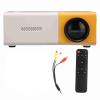 Portable Mini Projector, 1080P HD Multimedia Interface Projector with USB, AV, Card Slot, 200lm, Built in Speakers for Home Theater, Travel, Camping (US Plug) view 2