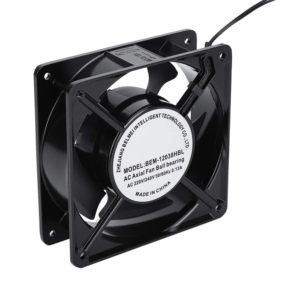 120mm High Speed Axial Fan with Double Ball Bearing 28W 200 to 240V Metal Cooling Fan for Household Appliances Welding Machines