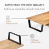 Anji Mountain Monitor Stand - Desktop Organizer & Laptop Riser, Ergonomic Monitor Riser, Space-Saving Monitor Stand for Desk, Durable Construction, Easy Assembly, Ideal for Home & Office,Natural view 2