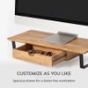 Anji Mountain Monitor Stand - Desktop Organizer & Laptop Riser, Ergonomic Monitor Riser, Space-Saving Monitor Stand for Desk, Durable Construction, Easy Assembly, Ideal for Home & Office,Natural view 4
