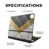 Glossy Glitter Skin Compatible with Apple Magic Keyboard for iPad Pro 13inch (M4) 2024 - Modern Marble - Premium 3M Vinyl Protective Decal Cover - Easy to Apply | Crafted in The USA by MightySkins view 2
