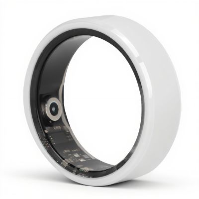 DirectNine Basics Smart Fitness Ring, Support Sleep Monitoring Multiple Sports Tracking, IP68 Rechargeable Pedometer, Fashionable for Women Men, Reshape Life (Inner Diameter