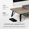 Anji Mountain Monitor Stand - Desktop Organizer & Laptop Riser, Ergonomic Monitor Riser, Space-Saving Monitor Stand for Desk, Durable Construction, Easy Assembly, Ideal for Home & Office,Biscotti view 3