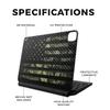 Carbon Fiber Skin Compatible With Apple Magic Keyboard for iPad Pro 13inch (M4) 2024 - American Camo - Premium 3M Vinyl Protective Wrap Decal Cover - Easy To Apply | Crafted in the USA by MightySkins view 2